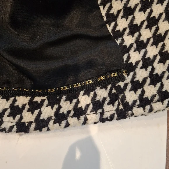 Vintage Weill Women's Long Sleeve Houndstooth Short Blazer Size EU 32 US 2/4 - Picture 7 of 13
